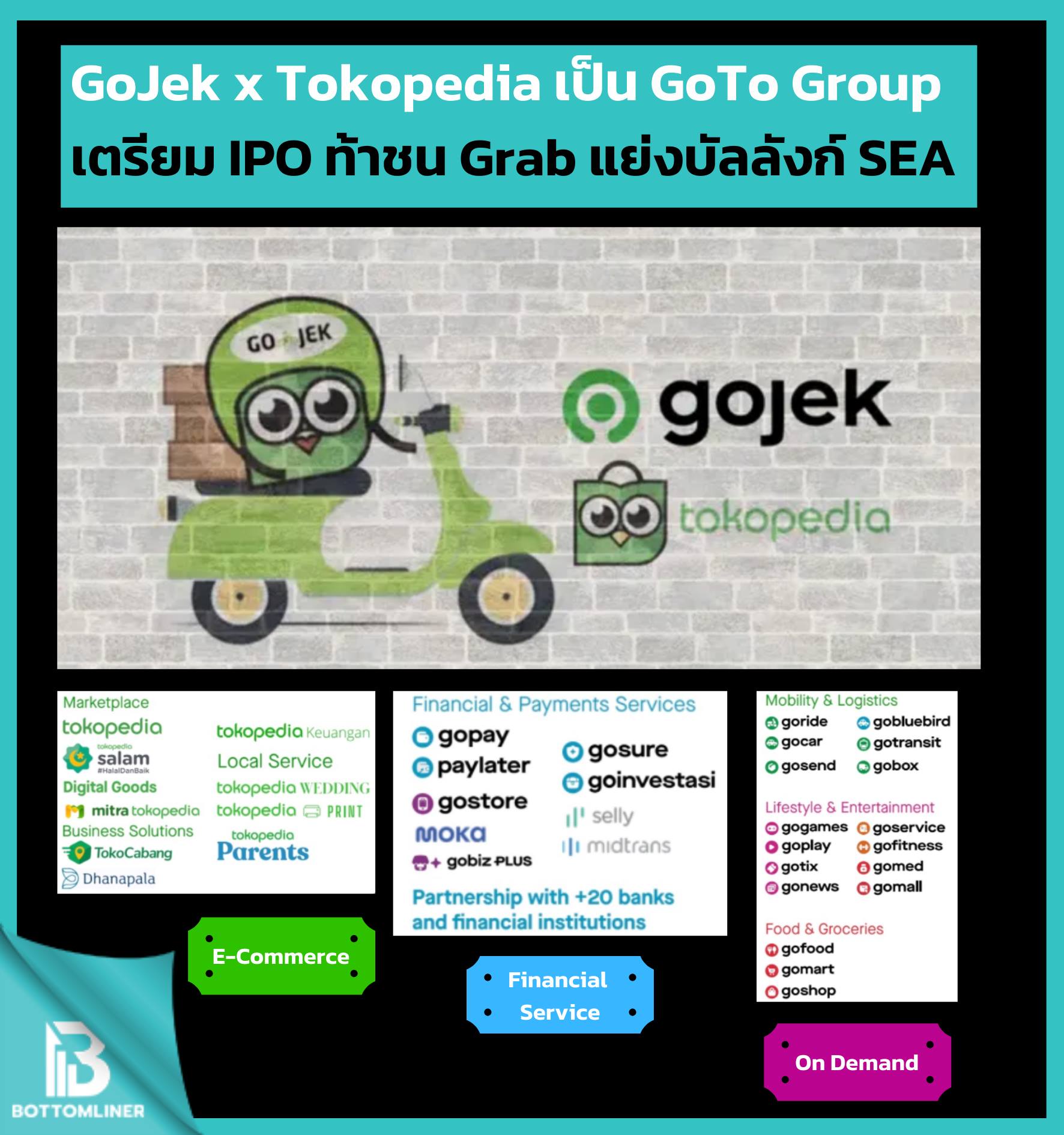 Gojek x Tokopedia ควบรวมกิจการเป็น GoTo Group เตรียม IPO ท้าชน Grab หวังขึ้นบัลลังก์อันดับ 1 ในเอเชียตะวันออกเฉียงใต้