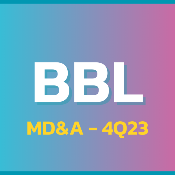 BBL 4Q23: สรุป MD&A