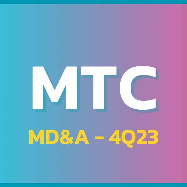 MTC 4Q23: สรุป MD&A